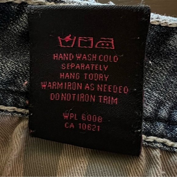 Rock & Roll Cowgirl Boyfriend Western Mid Rise Medium Wash Denim Jean size 30/34 - Picture 12 of 13